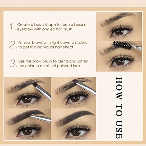 Waterproof Eyebrow Gel Black Brown Long Lasting Smudge-Proof Makeup
