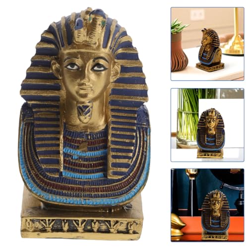 Ancient Egyptian Pharaoh Statue - King Tut Resin Figurine for Home Decor