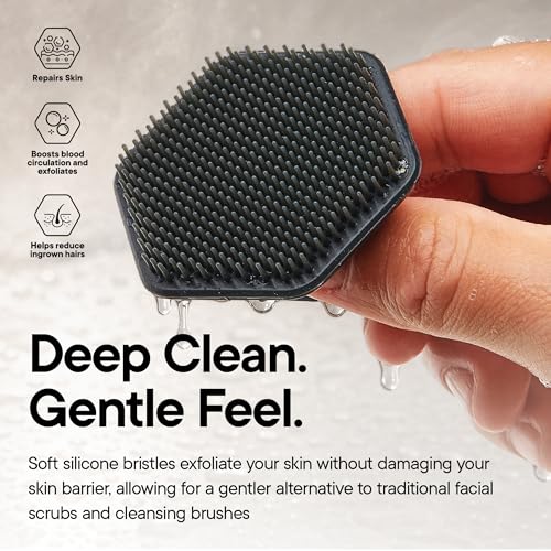 TOOLETRIES Silicone Face Scrubber - Gentle Exfoliating Brush for Clearer Skin