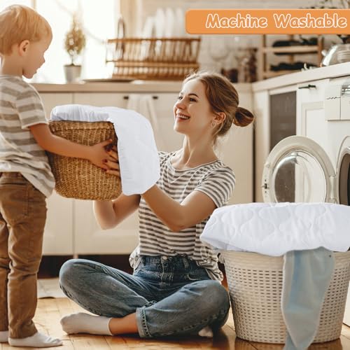 Yoofoss Waterproof Crib Mattress Protector - Soft Quilted Cover for 52''x28'' Cribs