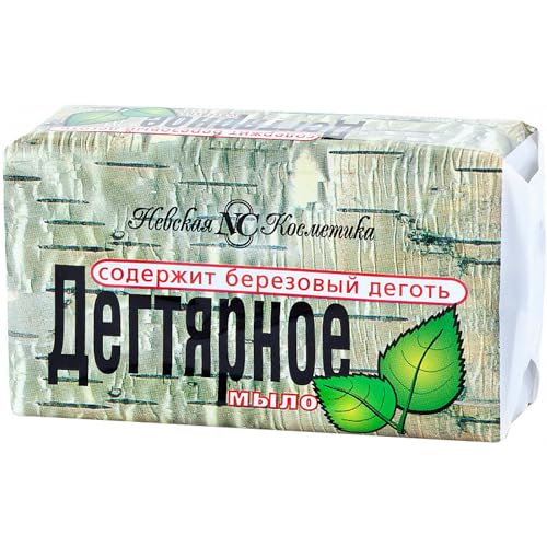 Natural Birch Tar Soap by Secrets of Siberia - Traditional 140g Bar