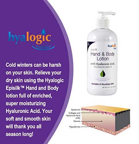 Hyalogic HA Hand & Body Lotion - Hydrating Moisturizer, 10 oz