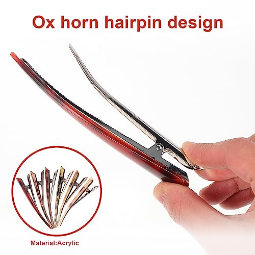 Beaupretty 6pcs Large Duckbill Hair Clips for Women