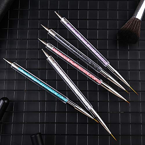 Mcduyant Nail Art Brush Set for Gel, Resin & Dotting Design - 8 Pcs