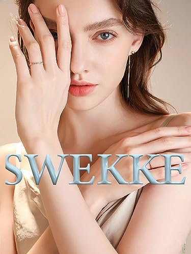 SWEKKE Short Square Press-On Nails Style 15 - Reusable White French Tips