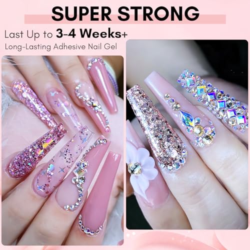 Makartt 15ml UV Rhinestone Glue Gel for Nail Art and Gems