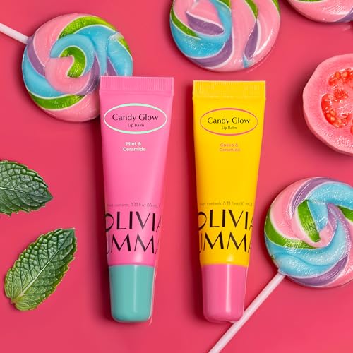 Oliviaumma Candy Glow Mint Lip Balm 10ml - Hydrates, Glossy Shine