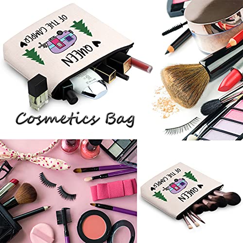 Queen Of Camper Makeup Bag - Multifunctional Zipper Pouch for Women