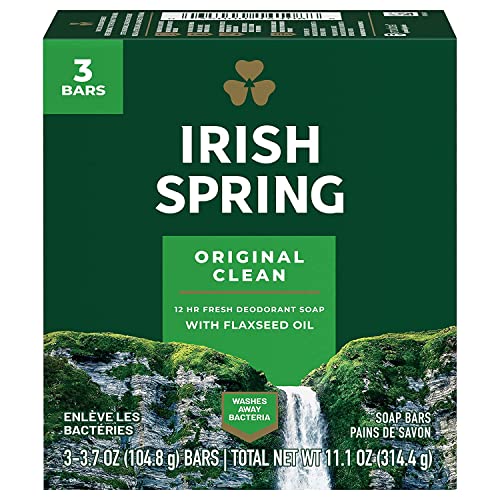 Irish Spring Original Deodorant Bar Soap - 3.75 oz, Pack of 36