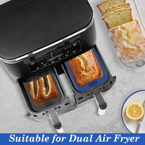 Webake Silicone Air Fryer Mini Loaf Pan Set of 2 - Nonstick & BPA-Free