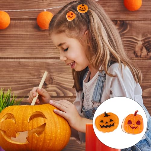 Mtruil Halloween Hair Claw Clips Set - Pumpkin Ghost Bat Design, Style 3, 12 Pieces