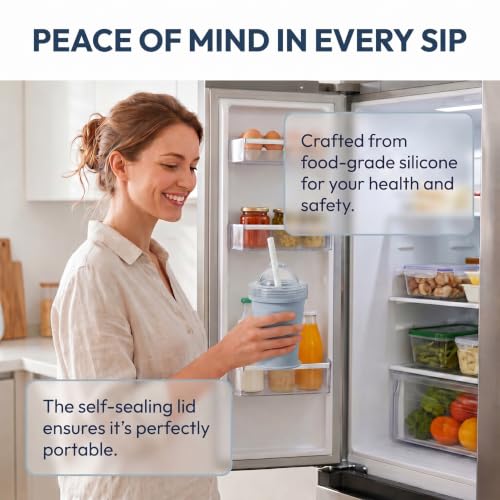 Collapsible 2-in-1 Ice Ball Maker with Portable Silicone Cup