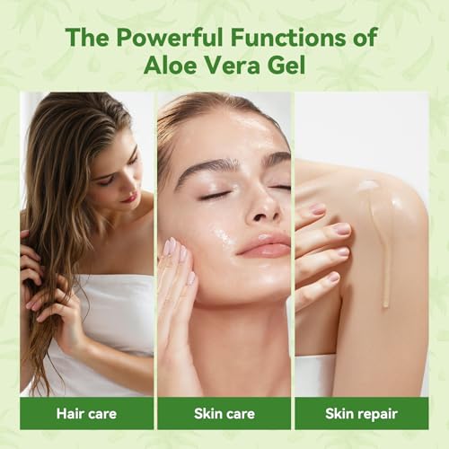 Aero Zen 99% Natural Aloe Vera Gel 8.45 Fl Oz Pack of 2 - Hydrating & Soothing