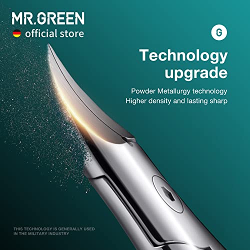 MR.GREEN Professional Toenail Clipper for Ingrown Nails - Green & Remover