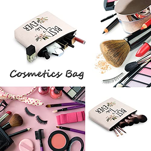 BEST Tia Ever Makeup Bag Travel Organizer Waterproof Zipper Pouch - Auntie Gift