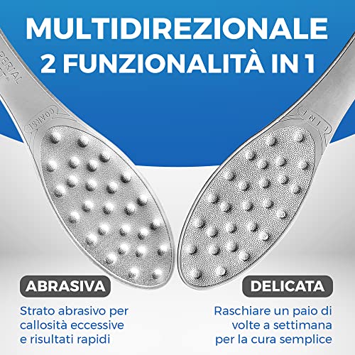 Stainless Steel Foot File - Double-Sided Callus Remover, 1 Count