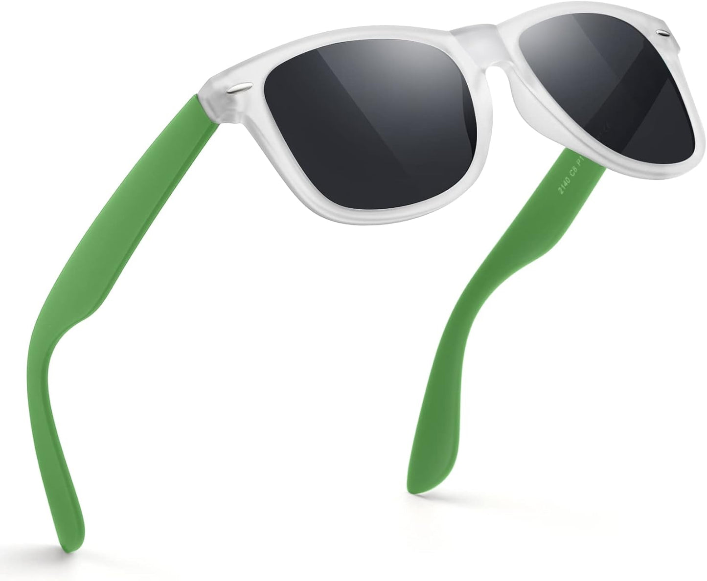 Polarized Sunglasses for Men & Women - Black Retro UV Protection for Driving & Fishing