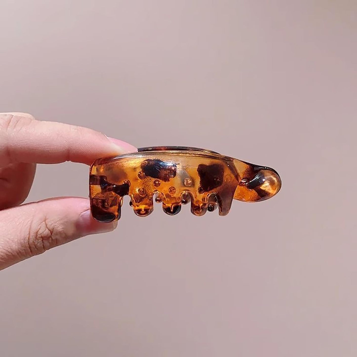 Small Banana Hair Clips - 4Pcs Matte Vintage Claw Clips | Strong Hold Hair Accessories for Thick & Thin Hair
