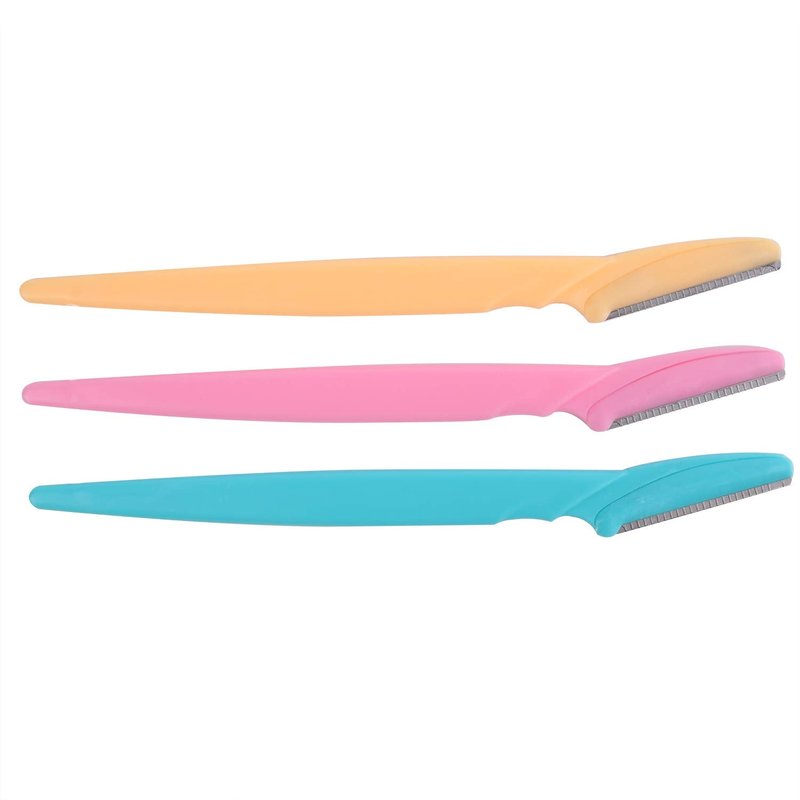 Foraineam 90 Pieces Eyebrow Razors Multipurpose Exfoliating Tool Eyebrow Trimmer Shaper Face Razor with Precision Cover