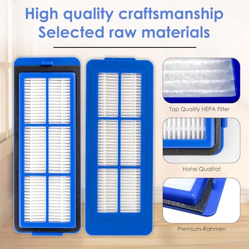 5-Pack HEPA Filters for eufy RoboVac 11S Max, 15C Max, G30