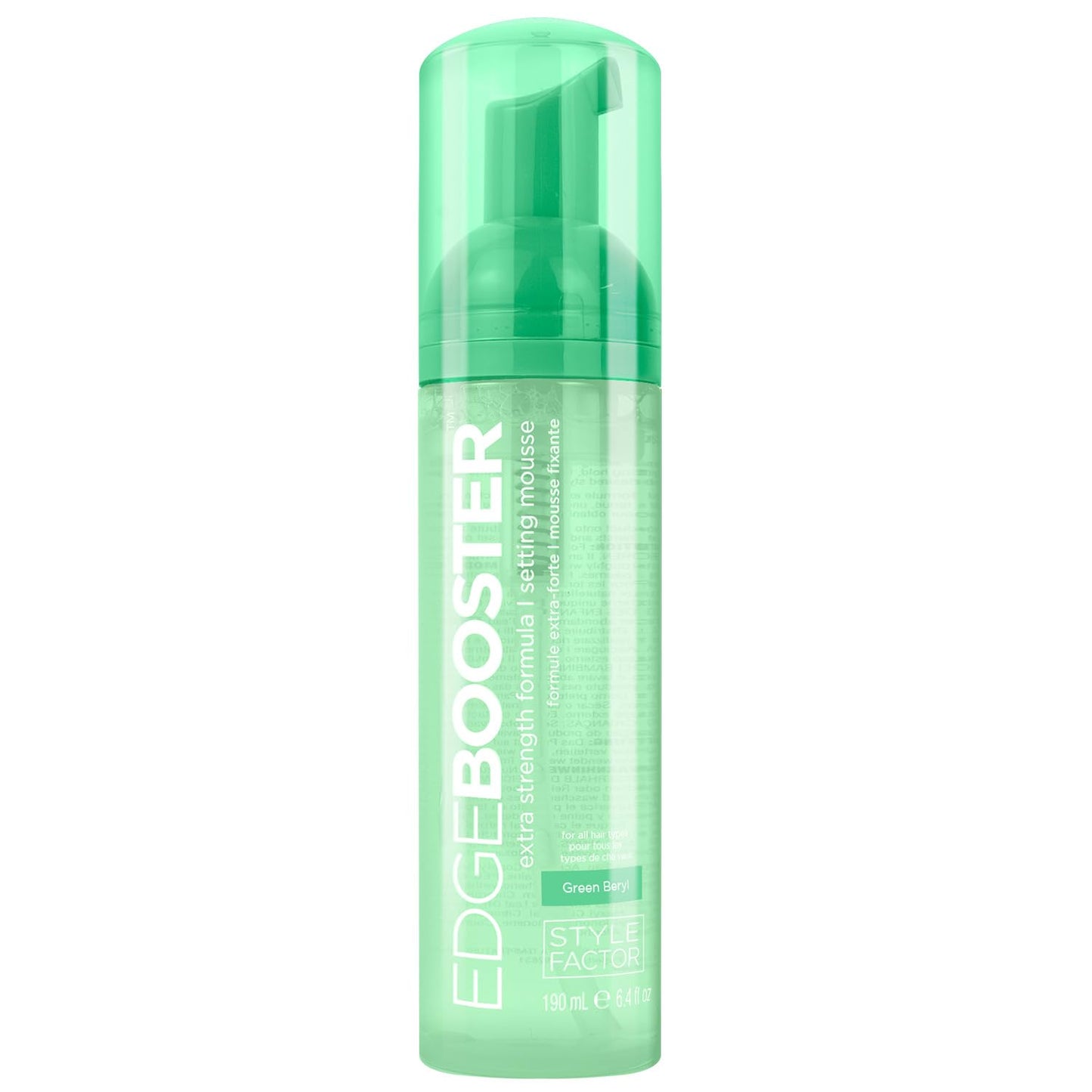 Style Factor EDGE BOOSTER Mousse - Extra Strength Frizz Control & Volume | 6.4oz Morganite for Curly Hair
