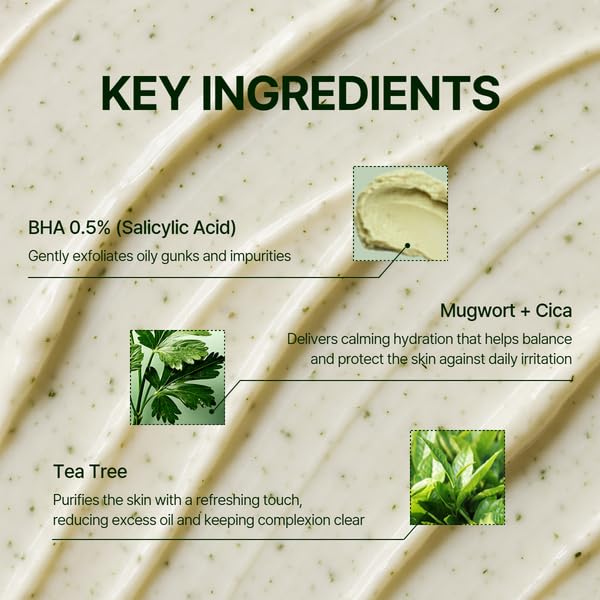 Orien Mugwort Cleansing Foam 150ml | Daily Makeup & Blackhead Removal