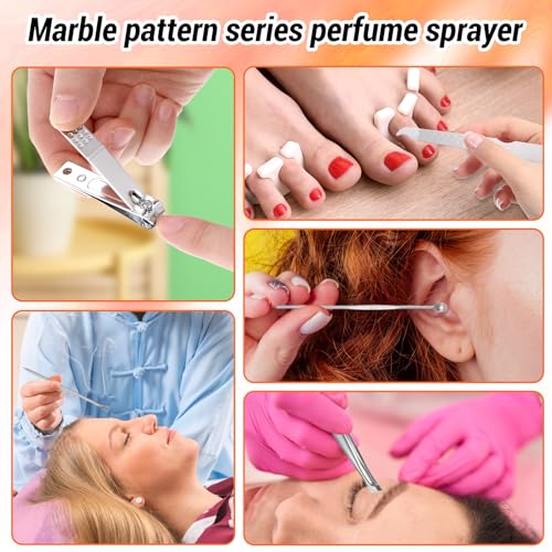 Professional Manicure & Pedicure Set with Travel Case - 8-in-1 Stainless Steel Grooming Kit for Men & Women
