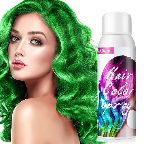 Temporary Hair Color Spray Green 3.38 oz for Kids, Women & Men – ROHVEMJ