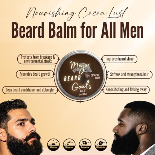 Men's Beard Balm with Shea Butter & Beeswax - Deep Conditioning & Style Support