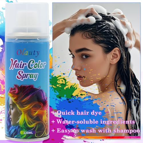 Temporary Purple Hair Color Spray for Kids & Adults - Washable