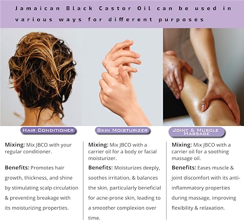 Organic Jamaican Black Castor Oil - Cold-Pressed & Hexane-Free (4 Fl Oz)