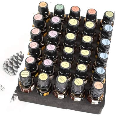 30 Vials Essential Oil Carrying Case with Foam Inserts 5-30 ml Storage Organizer