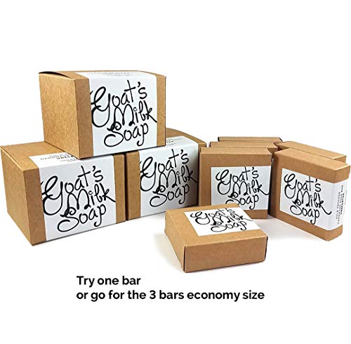 Missamé Handmade Goat Milk Soap Bar - Oatmeal Honey, 3-Pack (15 oz)