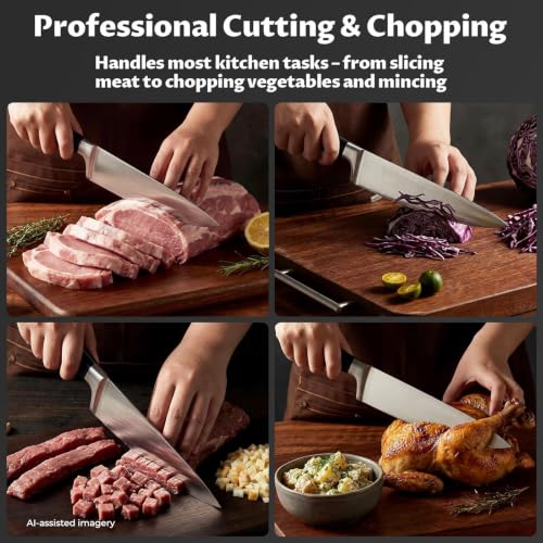 OAKSWARE 8 Inch Chef Knife - German Stainless Steel, Ultra Sharp