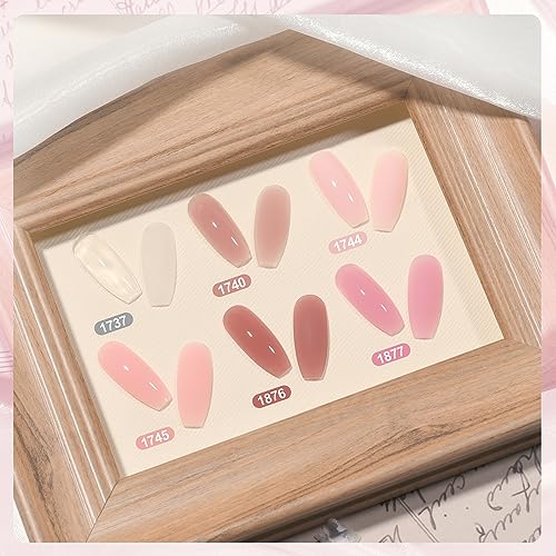 GAOY 6-Color Poly Gel Nail Extension Kit - Long-Lasting & Easy to Use
