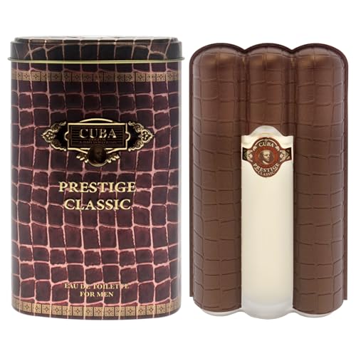 Cuba Prestige Classic Eau de Toilette Spray for Men, 3 oz