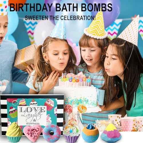 Mineral Me California 6-Piece Organic Bath Bomb Gift Set for Girls