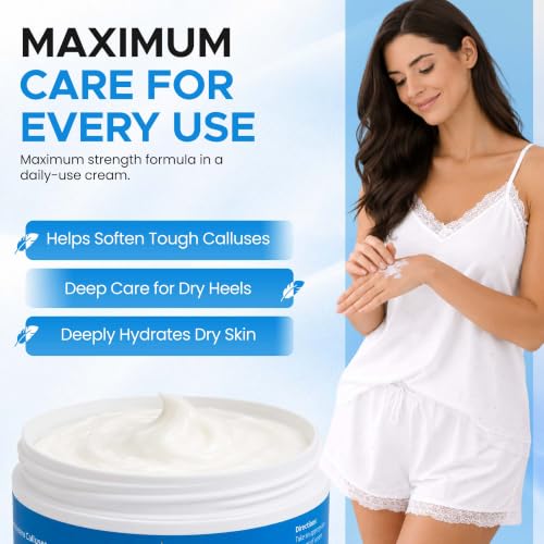 Miratiful 40% Urea Cream with Salicylic Acid for Dry & Rough Skin, Hydrating Foot & Skin Care
