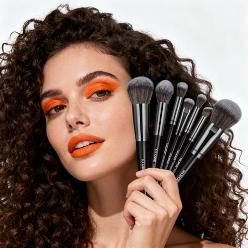 MAANGE 30-Piece Professional Makeup Brush Set with Case – Synthetic