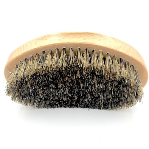 Parker Natural Boar Bristle Military-Style Hair & Beard Brush