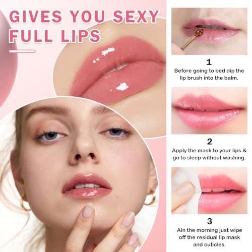 QIUFSSE 4PCS Lip Balm Set - Strawberry, Watermelon, Coconut, Honey, Moisturizing