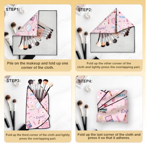 Doodlream Self-Adhesive Travel Makeup Bag & Protective Wrap - 2 Pack