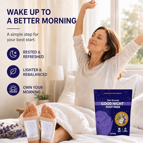 Sole Serenity Good Night Foot Pads - Support Achy Feet I Traditional Herbal Blend, No Prep