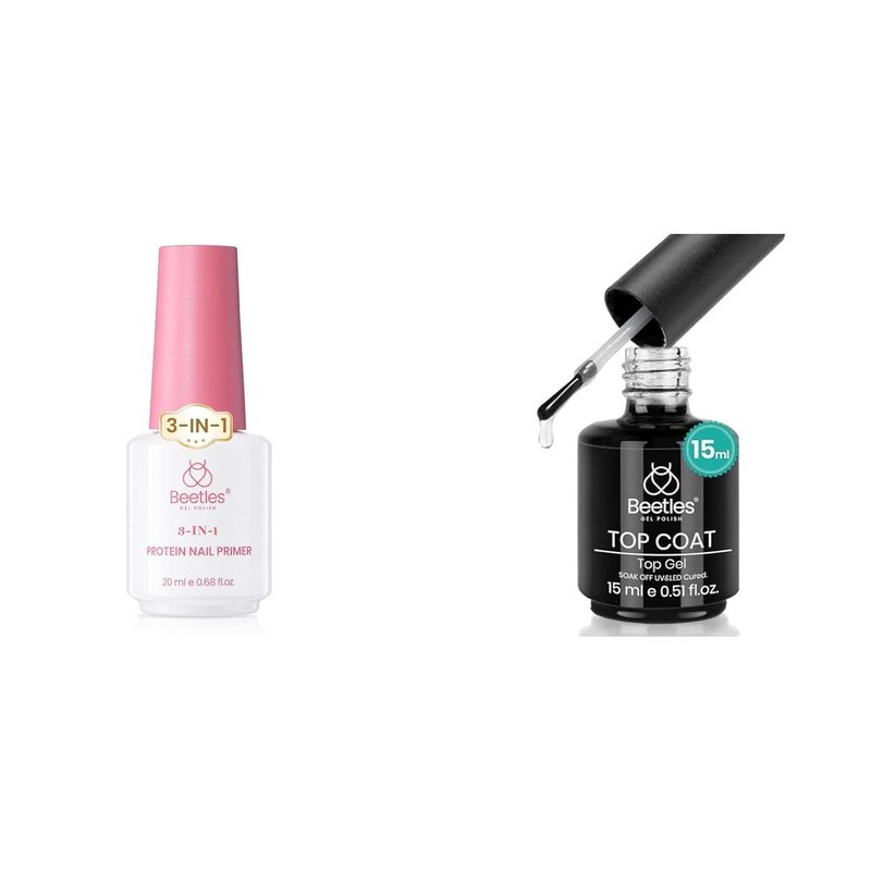 Beetles Protein Nail Dehydrator - 3-in-1 HEMA-Free Primer & Keratin-Infused Formula | Enhance Adhesion & Remove Excess