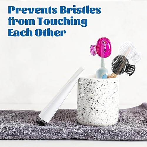 UCEC Style 1 6-Pack Toothbrush Covers Caps - Travel & Family Use, Fits Most Brands