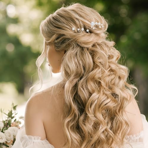 12pcs Pearl Hair Pins for Brides & Bridesmaids - Elegant Wedding Accessories