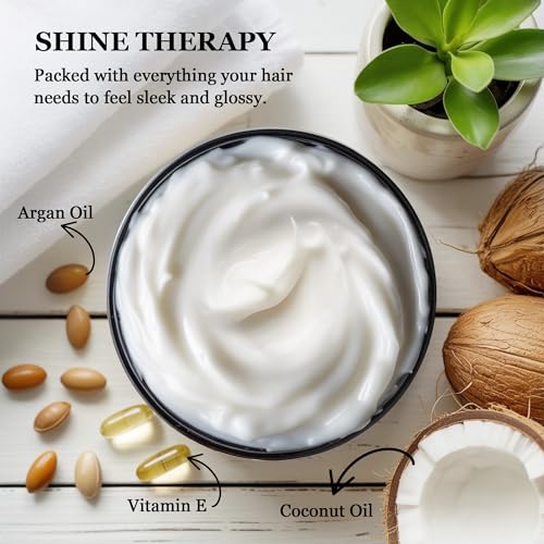 HerStyler Argan Oil Hair Mask for Dry & Damaged Hair - Hydrating 9.46 oz