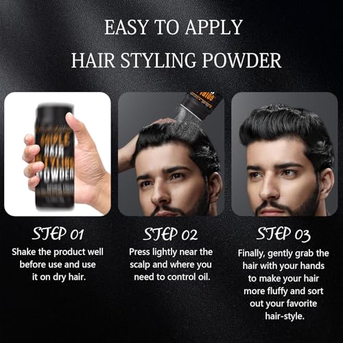 Volumizing Hair Powder for Men - Natural Look & Flexible Hold - 1.05oz