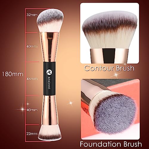 KINGMAS Dual-End Foundation and Concealer Makeup Brush