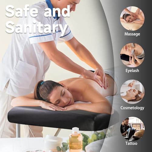WUSOUPU Waterproof PU Leather Massage Table Cover - Elastic Fitted Protector